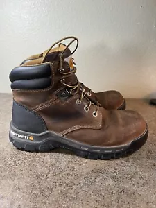 Carhartt Work Boots Men's Size 11 M 6" Flex Composite Toe Brown CMF6366 - Picture 1 of 8