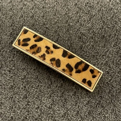 Заколка из искусственного меха животное гепард принт H22 - Изображение 1 из 2
