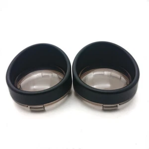 Black Visor-Style Turn Signal Bezels With Smoke Lens For Harley Sportster - Picture 1 of 6