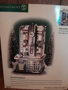 Dept 56 Christmas in the City Series Clark Street Automat Diner Caffetteria NUOVO - Foto 1 di 3