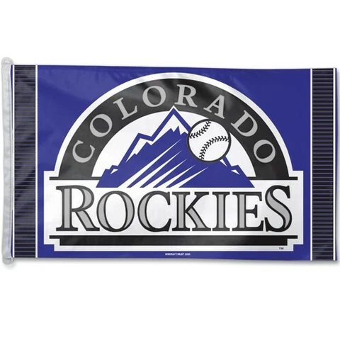 Colorado Rockies 3x5 Flag Banner MLB Baseball Single Sided Sports Outdoor Fan Cover