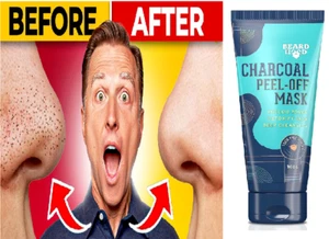 Beardhood Activated Charcoal Peel Off Mask,100g Deep Cleansing Blackhead Removal - Picture 1 of 7