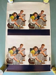 Vintage 50er Jahre Werbung Display Proof Sheet 22x35 - Bild 1 von 1