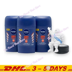 Nivea for Men Dry Impact Stick Antiperspirant Deodorant Stick 50ml x 3 - Picture 1 of 1