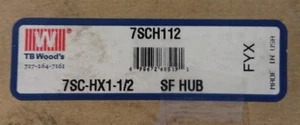 TB WOOD'S 7SCH112 SF HUB 7SC-HX1-1/2, New - Picture 1 of 3