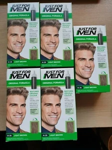 Just For Men H25 Original Formula LIGHT BROWN X5 JUST £39.39 & FREE POST - Picture 1 of 12