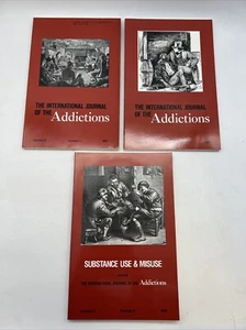 VTG The International Journal Of The Addictions, Lot Of Three Vol. 27, 28, 31 - Picture 1 of 11
