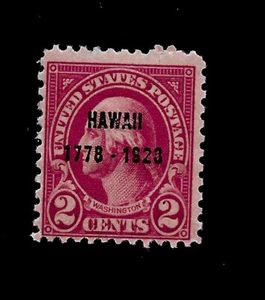 US 1928 Sc# 646 2 c Washington Molly Pitcher Mint H - Vivid Color - Picture 1 of 1
