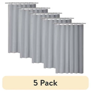 5pcs Shower Curtain Liner Heavyweight Waterproof PEVA with Metal Grommets72"x72" - Picture 1 of 7