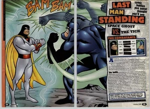 2000 Last Man Standing Space Ghost Vs The Tick Steve Rude Comic Book Promo Art - Picture 1 of 2