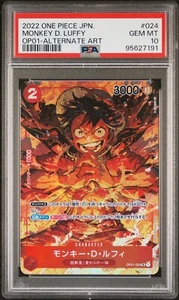 PSA 10 Japanese Monkey D Luffy OP01-024 Alternate Art Romance Dawn ONE PIECE TCG - Bild 1 von 1