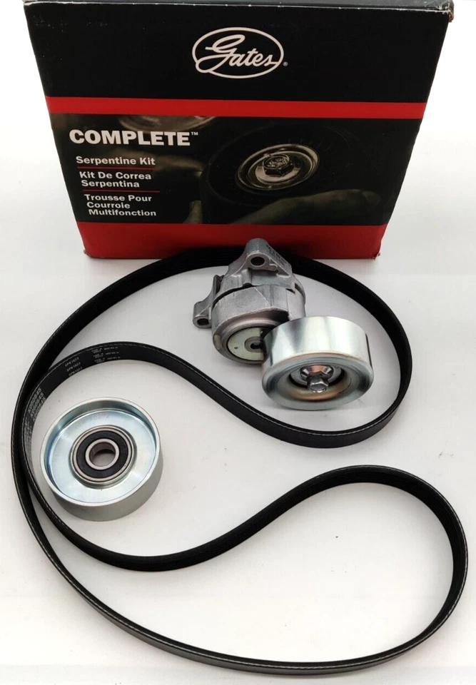 Kit de componentes de transmisión por correa Gates Serpentine 90K-38489A para Subaru Outback 2001-04 Foto 1 de 4