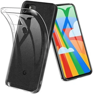 Custodia protettiva TPU morbida trasparente custodia protettiva protezione scudo per Google Pixel 5 - Foto 1 di 7