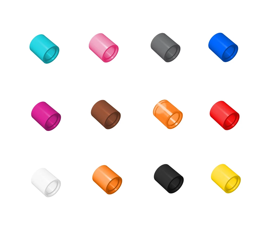 5x 18654 Technical Pin Connector Round 1L Beam Compatible With Lego - Image 1 of 1