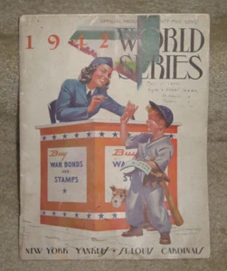 1942 World Series Program - Yankees vs Cardinals - Scored - Bild 1 von 6