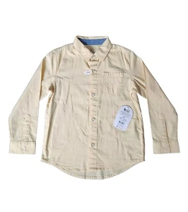 Toddler Boys Beehive Yellow Button Up Long Sleeve Dress Shirt (SIZE 5T) - Picture 1 of 5