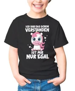 Kinder T-Shirt Mädchen Motiv Spruch lustig Geschenk für Mädchen Moonworks® - Bild 1 von 3
