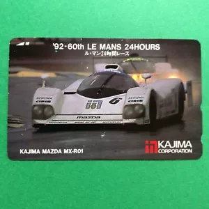 MAZDA MX-R01 KAJIMA '92 Le Mans 24 Gruppe C Auto Telefonkarte Japan Teleca - Bild 1 von 5