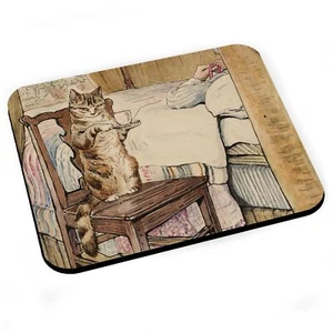 Tapis de Souris Chat Tasse de The Beatrice Potter Illustratice Dessin Enfant - Photo 1/2