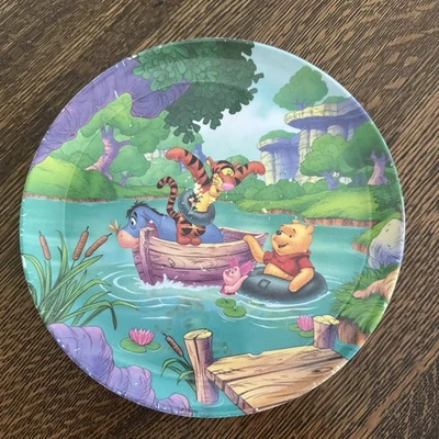 Disney Winnie the Pooh Tigger Eeyore Piglet Melamine Kid's Plate Zak Designs 8” - Image 1 of 4