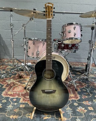 Washburn Bella Tono Vite S9V 6 String Acoustic Guitar - Gloss Charcoal Burst - image 1 of 4