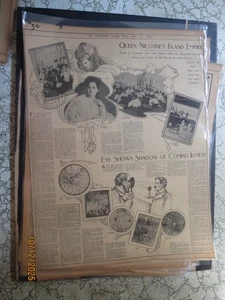 Tabak Geschichte Zeitung 50 QUEEN NIKOTIN'S ISLAND EMPIRE 1902 ZIGARRENFABRIK - Bild 1 von 1