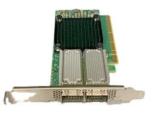 Scheda adattatore Ethernet doppia porta Netapp Mellanox XonnectX-5 CX516A 111-04025 - Foto 1 di 7