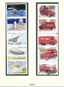 XE52841 Belgium 2009 space aviation postal vehicles fine lot MNH - Picture 1 of 1