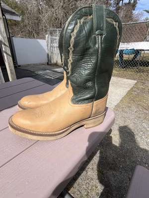 Женские ковбойские сапоги Tony Lama размер 10B, кожаные сапоги с круглым носком  - Изображение 1 из 4