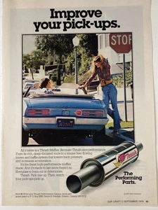1979 Thrush Muffler Print Ad Performing Parts Pontiac Firebird Convertible - Picture 1 of 2