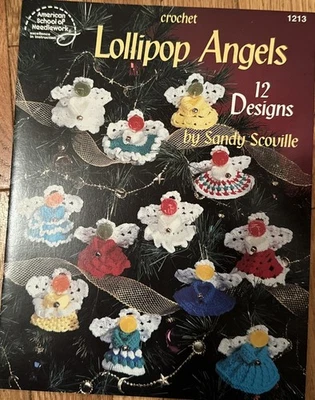 AMERICAN SCHOOL OF NEEDLEWORK CROCHET LOLLIPOP ANGELS 12 DESIGNS 1995 - Image 1 of 3