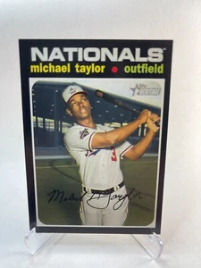 2020 Topps Heritage Michael Taylor #621 Washington Nationals - Picture 1 of 2