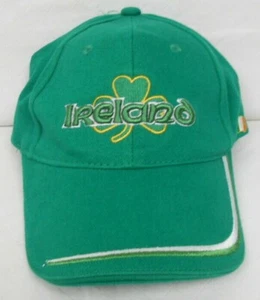 IRLANDA Shamrock Flag - Cappello berretto palla da baseball regolabile con cinturino verde - Nuovo con etichette - Foto 1 di 10