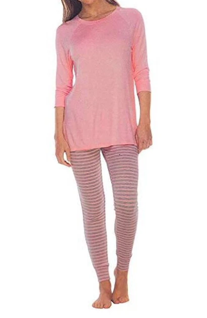 Conjunto de pijama Honeydew rosa de 2 piezas manga larga/leggings para mujer talla GRANDE Foto 1 de 1
