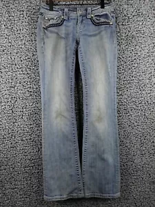 Jean Miss Me Boot elástico para mujer talla 26 tiro bajo lavado ligero desgastado Y2K - Imagen 1 de 24