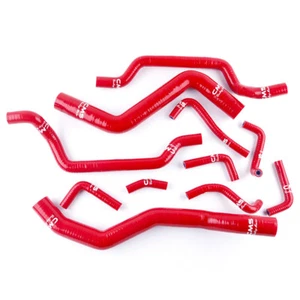 Red Silicone Radiator Heater Hose for 1995-1999 Mitsubishi Eclipse 2G 2.0T 4G63T - Picture 1 of 13