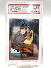 2000 Bowman Chrome Draft Picks & Prospects Jason Tyner #11 PSA 9 mint
