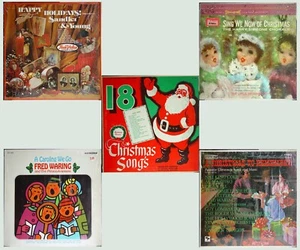 Vintage 5 LP Lot #38 TESTED Happy Holidays Christmas Records - 3 in Shrink Wrap - Picture 1 of 23