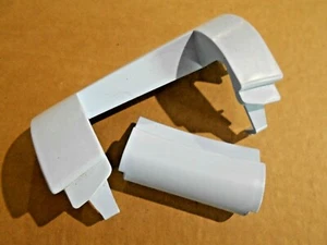 Whirlpool Hinge Inner & Outer Cover Grey Platinum in Color OEM 8181841 8181844 - Picture 1 of 2