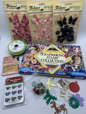 Lot 3 pkg 2.5" Petaloo Textured Floral Burlap Flowers “Read Description” - Image 1 of 4