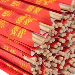 USA SELLER BAMBOO 9" CHOPSTICKS CASE 1000 PAIR FREE SHIP US ONLY - Picture 1 of 4