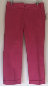 Josephine Damen Hose hellrosa flache Vorderseite Bündchen Cropped Caprihose Größe 4 - Bild 1 von 7