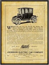 1912 Anderson Detroit Electric Car NEW Metal Sign 24"x30" USA STEEL XL Size 7 lb