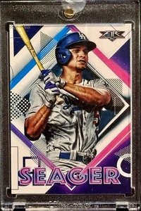 Corey Seager 2020 Topps Fire Topps Tresor leer hinten 1/1 - Bild 1 von 2