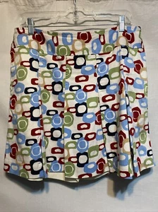 Lizgolf Pleated Stretch Skort Sz 14 Multicolored - Picture 1 of 8