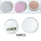 100 Pieces Acrylic Design Button Pin Badge Durable Kids for Art Crafts 25mm