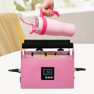 40Oz DIY Car Cup Mug Press Machine Mug Tumbler Heat Press Adjustable Temper 500W - Picture 1 of 12