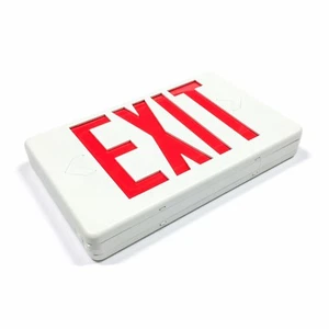 XRA Lightguard Universal AC Red LED Exit Sign - Picture 1 of 4