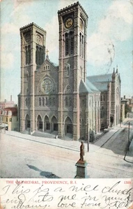 Providence Rhode Island, Kathedrale der Heiligen Peter & Paul, alte Postkarte - Bild 1 von 2