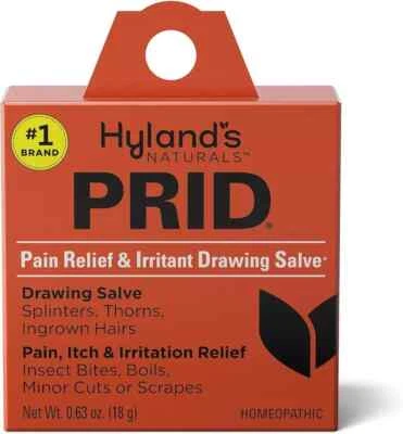 BRANDED Hyland's Naturals Prid Drawing Salve, Topical Skin Irritation Relief, for Splint